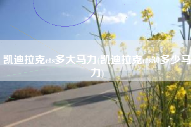 凯迪拉克cts多大马力(凯迪拉克cts30多少马力)