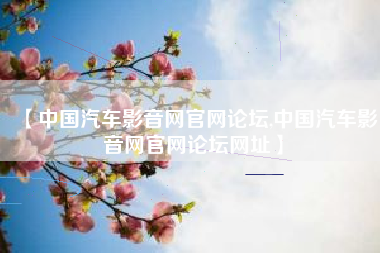 【中国汽车影音网官网论坛,中国汽车影音网官网论坛网址】