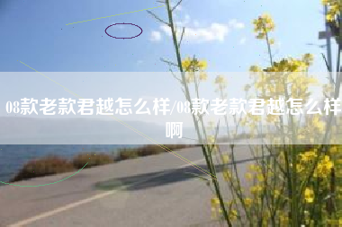 08款老款君越怎么样/08款老款君越怎么样啊