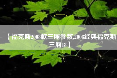 【福克斯2008款三厢参数,2008经典福克斯三厢18】