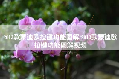 2013款蒙迪欧按键功能图解/2013款蒙迪欧按键功能图解视频