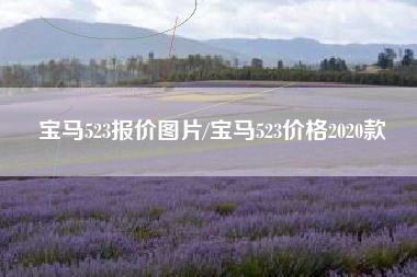 宝马523报价图片/宝马523价格2020款 宝马523报价图片/宝马523价格2020款