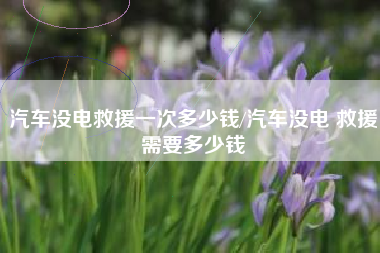 汽车没电救援一次多少钱/汽车没电 救援需要多少钱