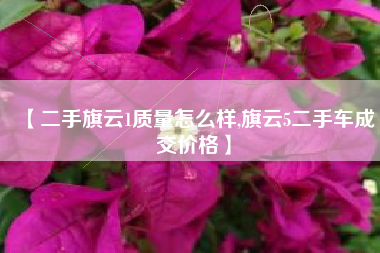 【二手旗云1质量怎么样,旗云5二手车成交价格】