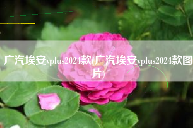 广汽埃安vplus2024款(广汽埃安vplus2024款图片)