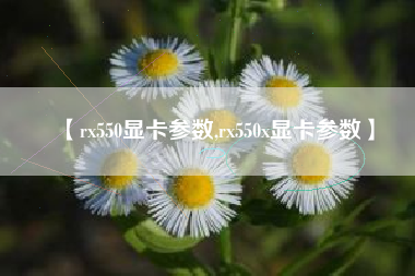 【rx550显卡参数,rx550x显卡参数】