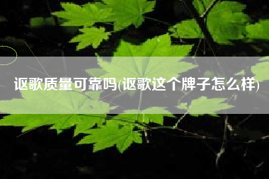 讴歌质量可靠吗(讴歌这个牌子怎么样)